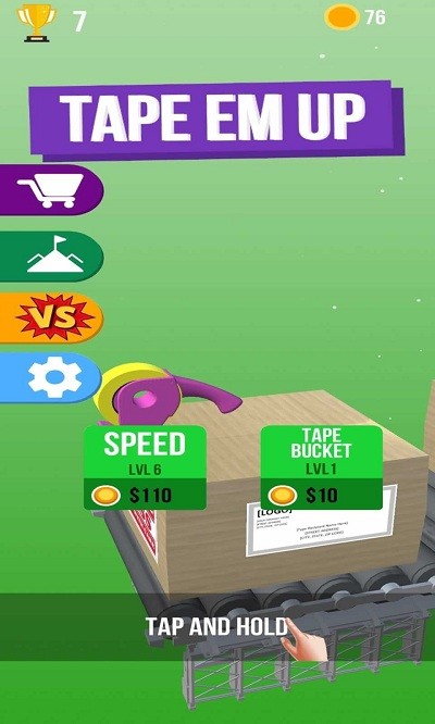 打包它们游戏(tap em up)