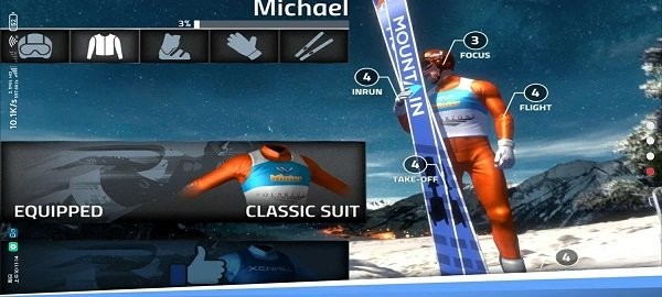 超级高台滑雪游戏