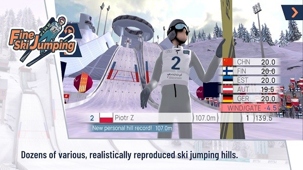 精细跳台滑雪游戏(fine ski jumping)